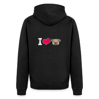 Carlin - Veste à capuche bio Premium Unisexe - noir - Dos - Nico (187cm)