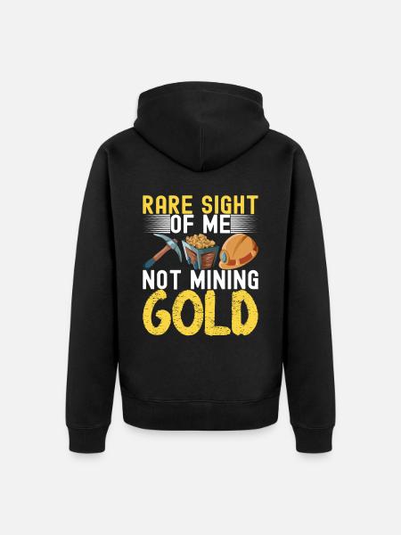Gold Diggers Gold Mining - Unisex Premium Organic Zip Hoodie - black