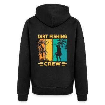 Dirt Fishing Team Probe Walking Metal - Veste à capuche bio Premium Unisexe - noir - Dos - Nico (187cm)