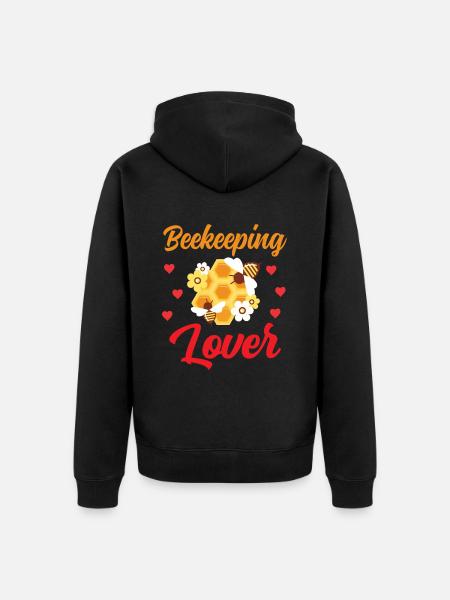 Beekeeping lovers Beekeeping Beekeepers Beekeepers - Unisex Premium Organic Zip Hoodie - black