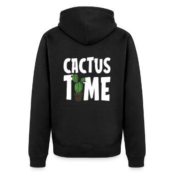 Jardin de cactus - Veste à capuche bio Premium Unisexe - noir - Dos - Nico (187cm)