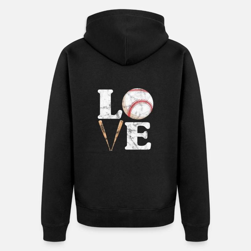 Softball - Veste à capuche bio Premium Unisexe - noir