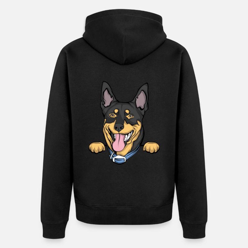 Doberman - Veste à capuche bio Premium Unisexe - noir