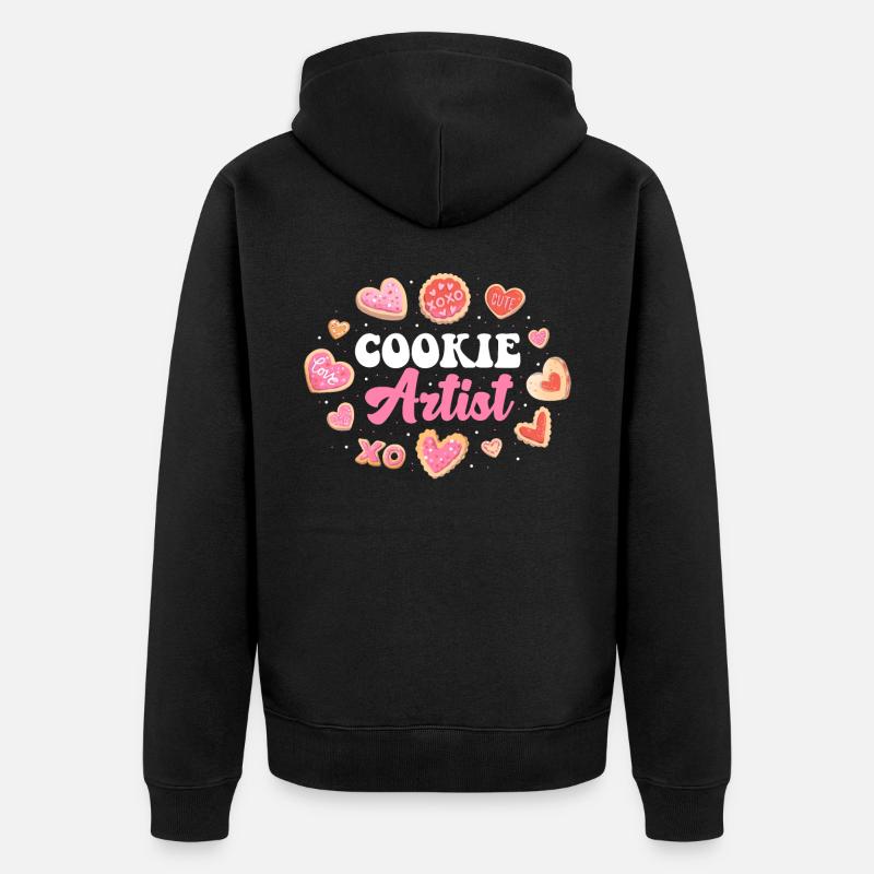 Cookie Artist Cookie Gift - Veste à capuche bio Premium Unisexe - noir