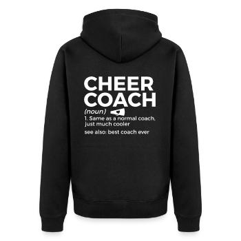 Cheerleader Cheerleading - Unisex Premium Organic Zip Hoodie - black - Back - Nico (187cm)
