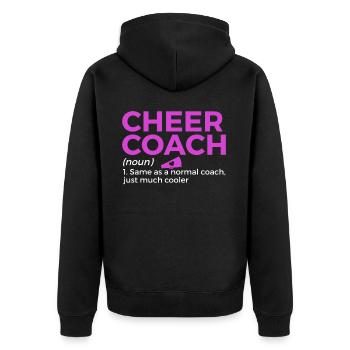 Cheerleader Cheerleading - Unisex Premium Organic Zip Hoodie - black - Back - Nico (187cm)
