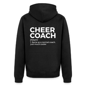 Cheerleader Cheerleading - Unisex Premium Organic Zip Hoodie - black - Back - Nico (187cm)