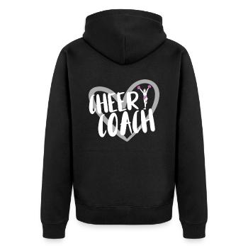 Cheerleader Cheerleading - Unisex Premium Organic Zip Hoodie - black - Back - Nico (187cm)