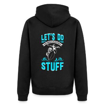 Skimbording Skimboard Surfing Skimborden Cadeau - Veste à capuche bio Premium Unisexe - noir - Dos - Nico (187cm)