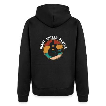 Giant Guitar Player - bassiste - Veste à capuche bio Premium Unisexe - noir - Dos - Nico (187cm)