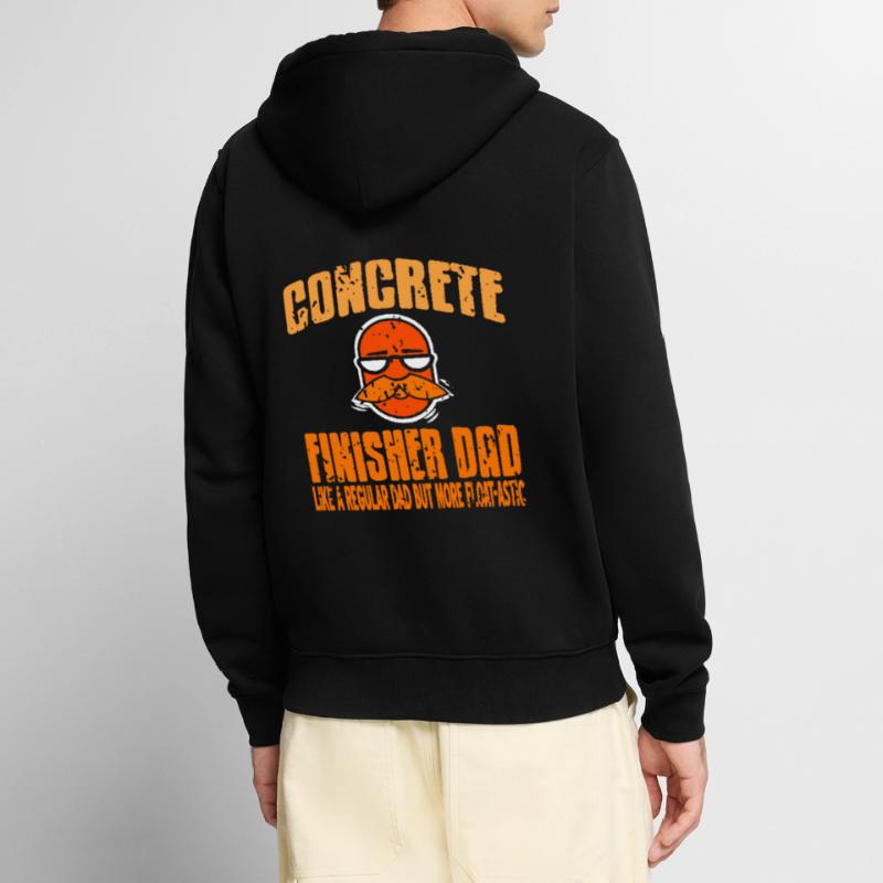 Conception de constructeur en béton pour les constructeurs et le chantier de construction Veste à capuche bio Premium Unisexe