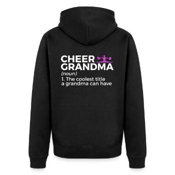 Cheerleader Cheerleading - Unisex Premium Organic Zip Hoodie - black - Back - Nico (187cm)