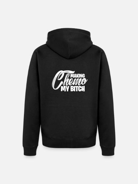 Cancer Sick Disease Fight Gift - Unisex Premium Organic Zip Hoodie - black
