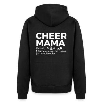 Cheerleader Cheerleading - Unisex Premium Organic Zip Hoodie - black - Back - Nico (187cm)