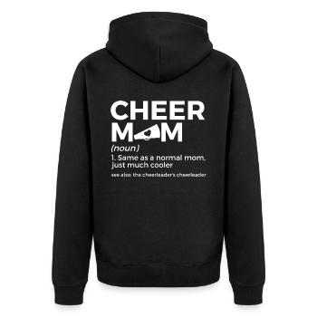 Cheerleader Cheerleading - Unisex Premium Organic Zip Hoodie - black - Back - Nico (187cm)