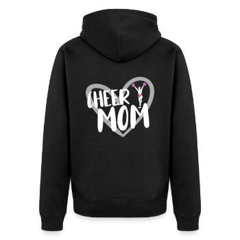 Cheerleader Cheerleading - Unisex Premium Organic Zip Hoodie - black - Back - Nico (187cm)