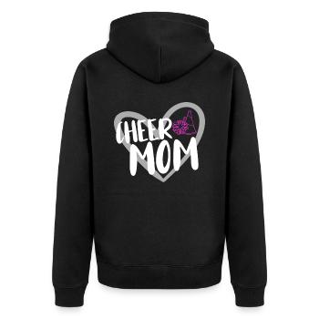Cheerleader Cheerleading - Unisex Premium Organic Zip Hoodie - black - Back - Nico (187cm)