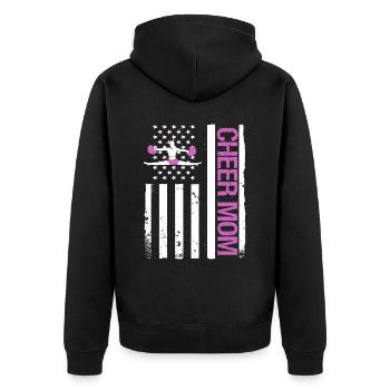 Cheerleader Cheerleading - Unisex Premium Organic Zip Hoodie - black - Back - Nico (187cm)