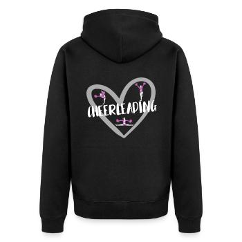 Cheerleader Cheerleading - Unisex Premium Organic Zip Hoodie - black - Back - Nico (187cm)