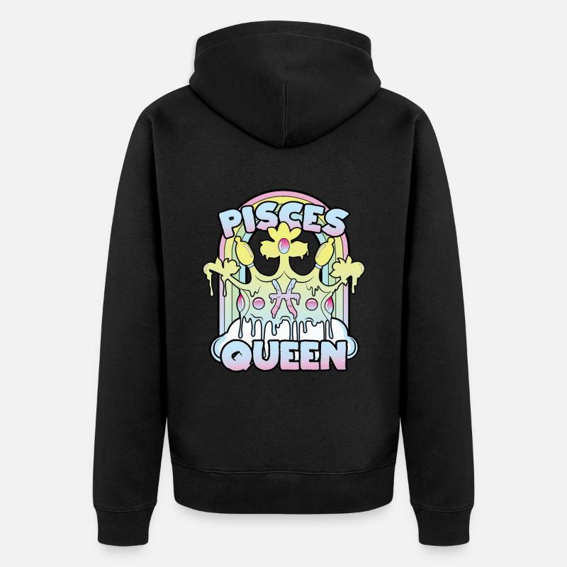 Reine des Poissons - Veste à capuche bio Premium Unisexe - noir