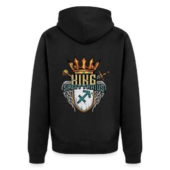 Sagittarius Zodiac Sign - Unisex Premium Organic Zip Hoodie - black - Back - Nico (187cm)
