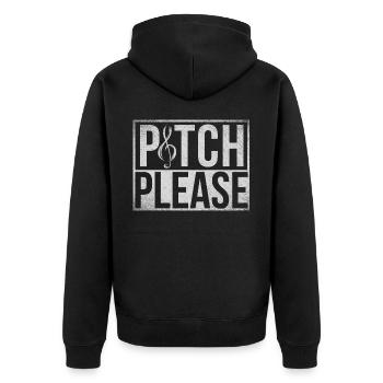 Opera singer, voice, opera - Unisex Premium Organic Zip Hoodie - black - Back - Nico (187cm)
