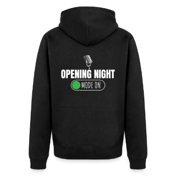 Opera singer, voice, opera - Unisex Premium Organic Zip Hoodie - black - Back - Nico (187cm)