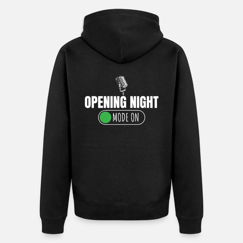 Chanteur d’opéra, voix, opéra - Veste à capuche bio Premium Unisexe - noir