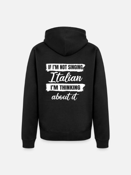 Opera singer, voice, opera - Unisex Premium Organic Zip Hoodie - black