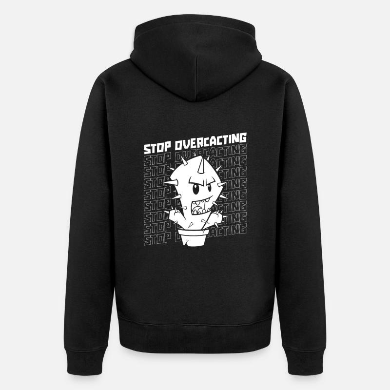 Kaktus Garten - Unisex Premium Bio Zip Hoodie - Schwarz