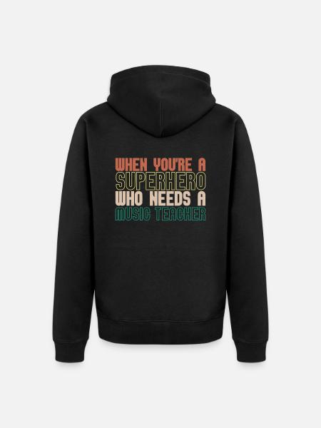 Music Teacher Music Teacher - Unisex Premium Organic Zip Hoodie - black