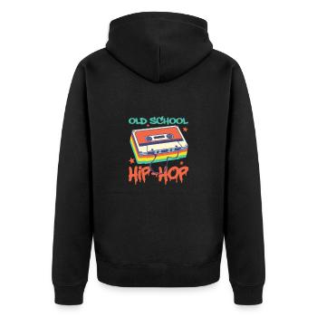 Hip Hop Rap Music Rapper Hiphop Gift - Veste à capuche bio Premium Unisexe - noir - Dos - Nico (187cm)