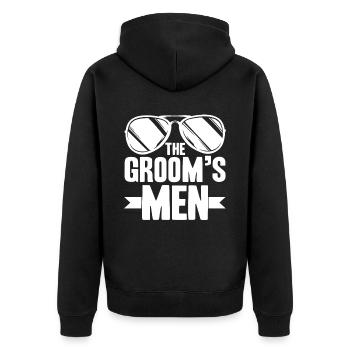 Les Grooms Men - Veste à capuche bio Premium Unisexe - noir - Dos - Nico (187cm)