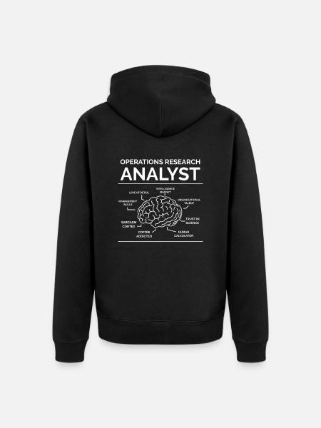 Farm Research Analyst - Unisex Premium Organic Zip Hoodie - black