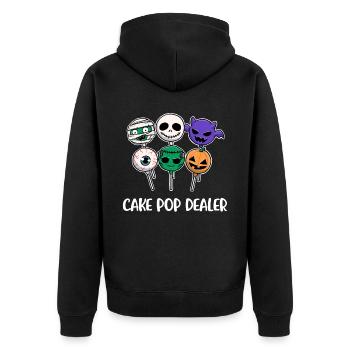 Cake Pop Dealer Cake Cadeau - Veste à capuche bio Premium Unisexe - noir - Dos - Nico (187cm)