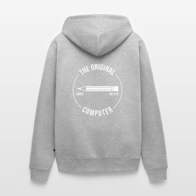 The Original Computer Hack Computer Scientist Unisex Premium Organic Zip Hoodie