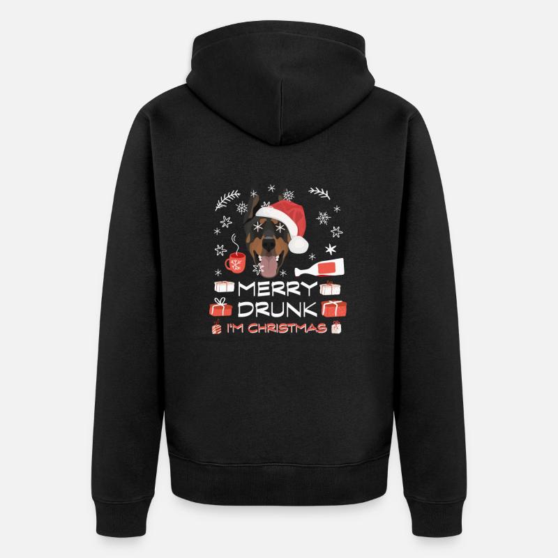 Marché de Noël Doberman - Veste à capuche bio Premium Unisexe - noir