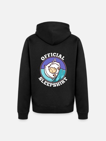 Official sleepshirt Sheep - Unisex Premium Organic Zip Hoodie - black