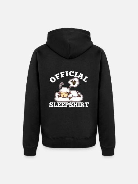 Official sleepshirt Sheep - Unisex Premium Organic Zip Hoodie - black