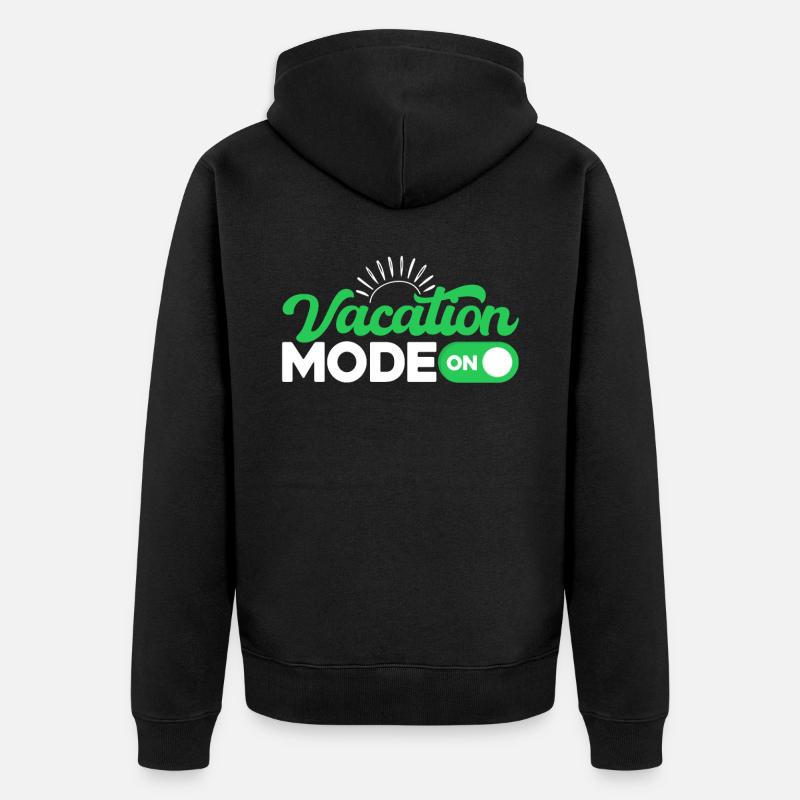 Mode vacances activé - Veste à capuche bio Premium Unisexe - noir