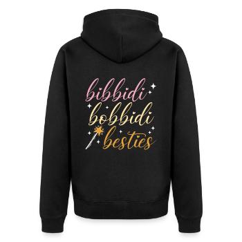 Bibbidi Bobbidi Beasts - Unisex Premium Organic Zip Hoodie - black - Back - Nico (187cm)