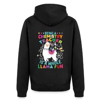 Être un professeur de chimie est un lam amusant - Veste à capuche bio Premium Unisexe - noir - Dos - Nico (187cm)
