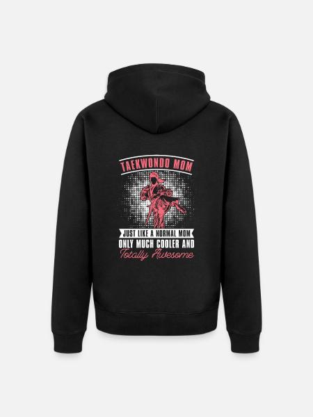 Taekwondo - Unisex Premium Organic Zip Hoodie - black