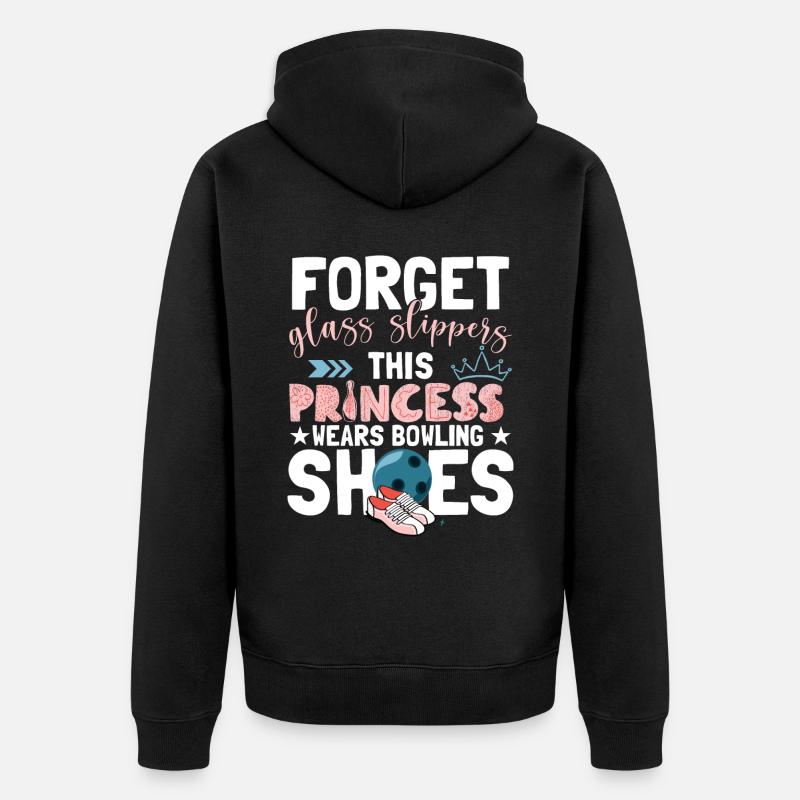 Princesse de bowling - Veste à capuche bio Premium Unisexe - noir