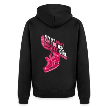 Hiver Hockey sur neige Enfants Hockey sur glace Fille - Veste à capuche bio Premium Unisexe - noir - Dos - Nico (187cm)