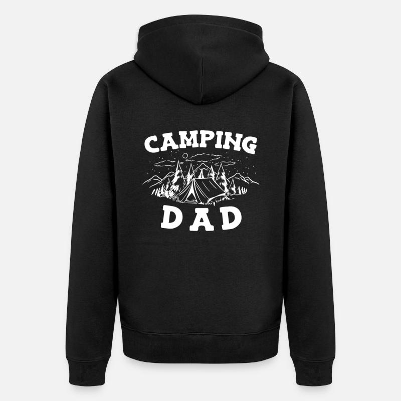 Camping Camping Camping-car - Veste à capuche bio Premium Unisexe - noir