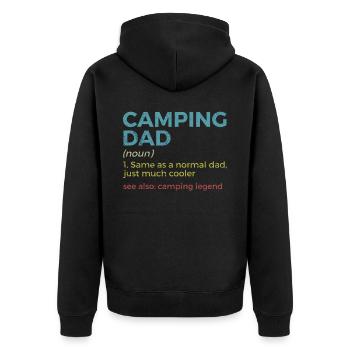 Camping Camping Camping-car - Veste à capuche bio Premium Unisexe - noir - Dos - Nico (187cm)