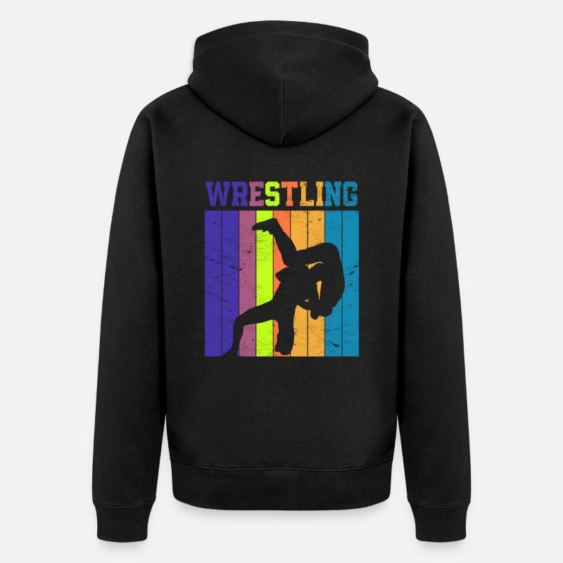 Lutte - Veste à capuche bio Premium Unisexe - noir