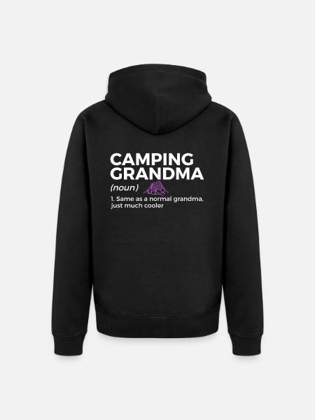 Camping Camping Motorhome - Unisex Premium Organic Zip Hoodie - black