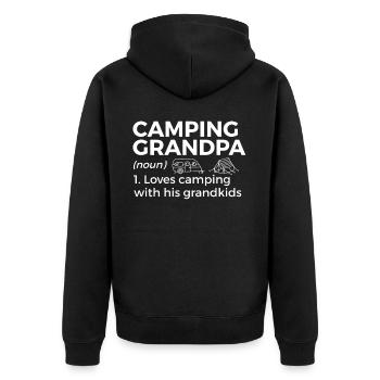 Camping Camping Camping-car - Veste à capuche bio Premium Unisexe - noir - Dos - Nico (187cm)